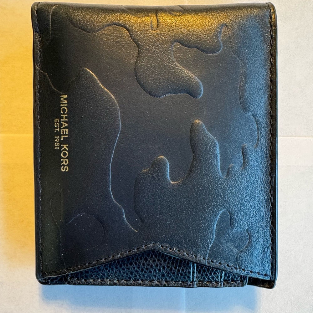 Michael Kors Navy Leather Wallet